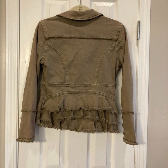 Olive Green Brown Jacket or Blazer - Picture 4 of 6